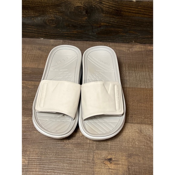 Vionic Shoes - Vionic Rejuvenate Slides Sandals Women's 8 Gray Orthotic Comfort Beach Resort